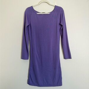 MANRICO CASHMERE 100% cashmere lavender long sleeve lightweight dress Sz M/L